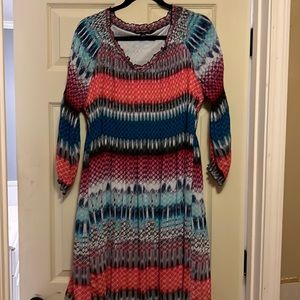 ADORABLE multicolor dress perfect for Spring, summer or Fall